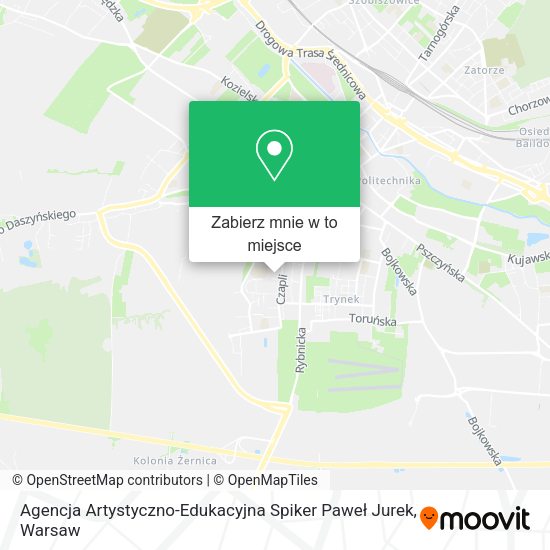 Mapa Agencja Artystyczno-Edukacyjna Spiker Paweł Jurek