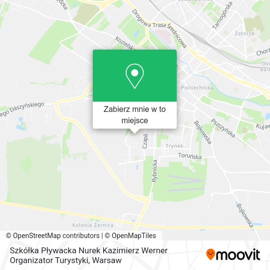 Mapa Szkółka Pływacka Nurek Kazimierz Werner Organizator Turystyki