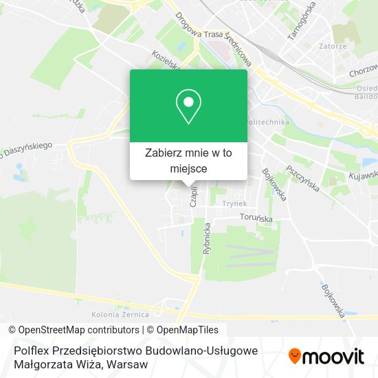 Mapa Polflex Przedsiębiorstwo Budowlano-Usługowe Małgorzata Wiża