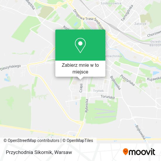 Mapa Przychodnia Sikornik