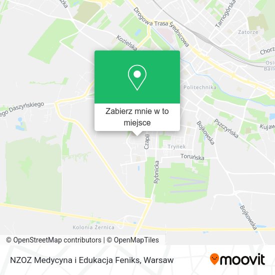 Mapa NZOZ Medycyna i Edukacja Feniks