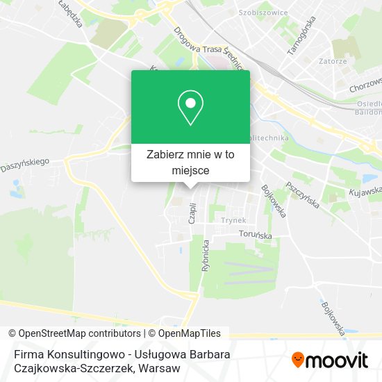 Mapa Firma Konsultingowo - Usługowa Barbara Czajkowska-Szczerzek