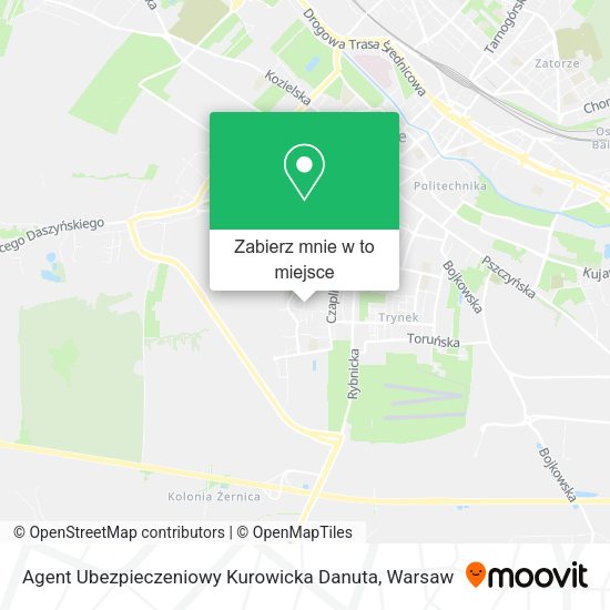 Mapa Agent Ubezpieczeniowy Kurowicka Danuta