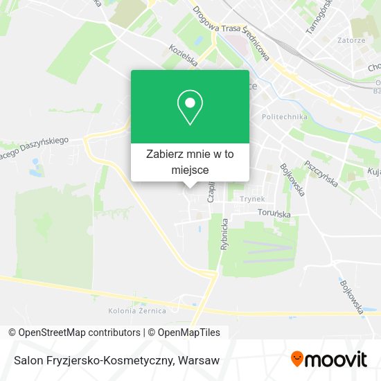 Mapa Salon Fryzjersko-Kosmetyczny