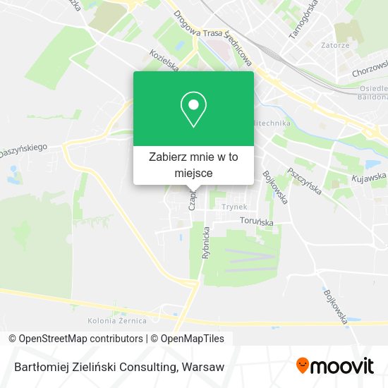 Mapa Bartłomiej Zieliński Consulting