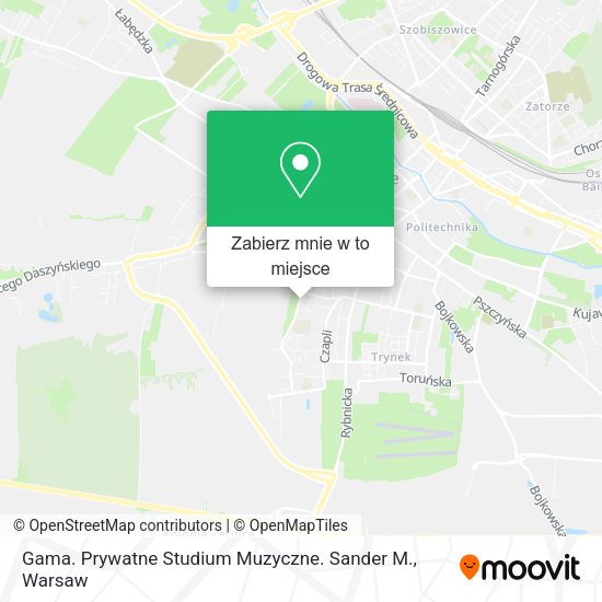 Mapa Gama. Prywatne Studium Muzyczne. Sander M.