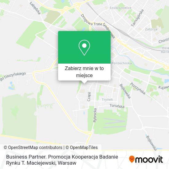 Mapa Business Partner. Promocja Kooperacja Badanie Rynku T. Maciejewski