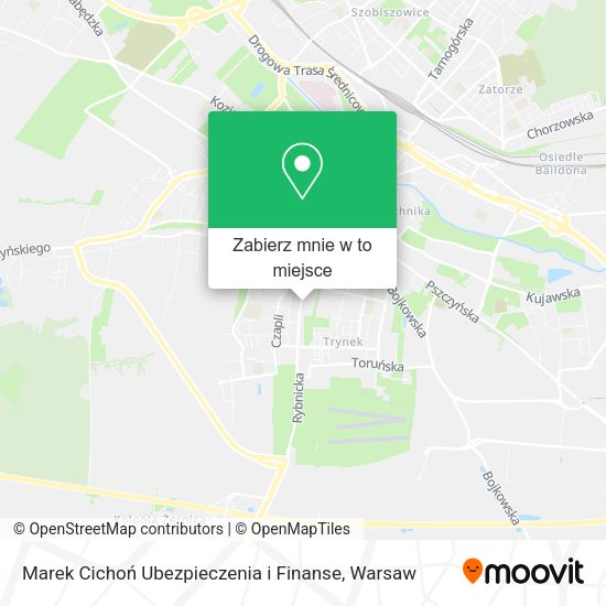 Mapa Marek Cichoń Ubezpieczenia i Finanse