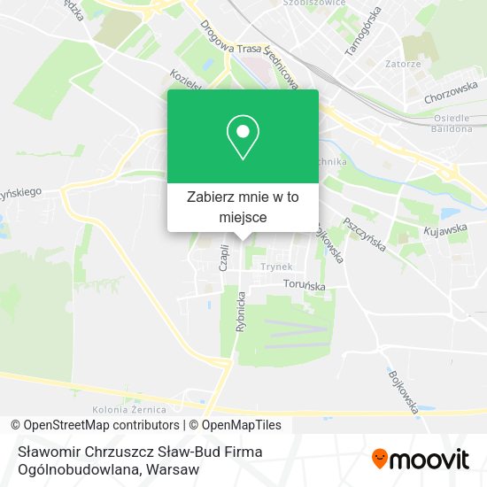 Mapa Sławomir Chrzuszcz Sław-Bud Firma Ogólnobudowlana