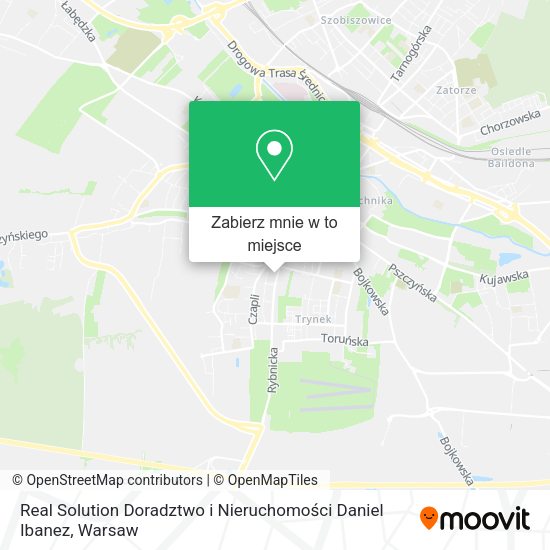 Mapa Real Solution Doradztwo i Nieruchomości Daniel Ibanez