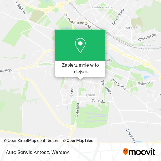 Mapa Auto Serwis Antosz