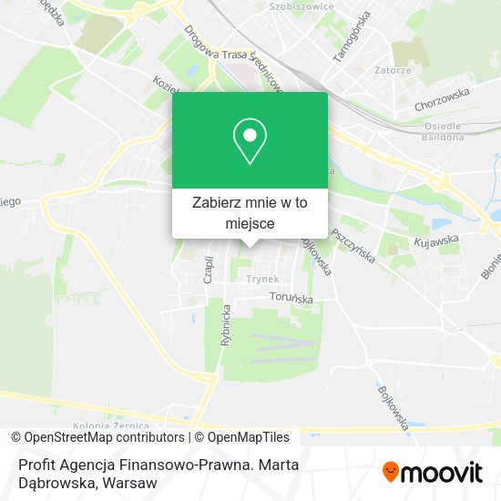 Mapa Profit Agencja Finansowo-Prawna. Marta Dąbrowska