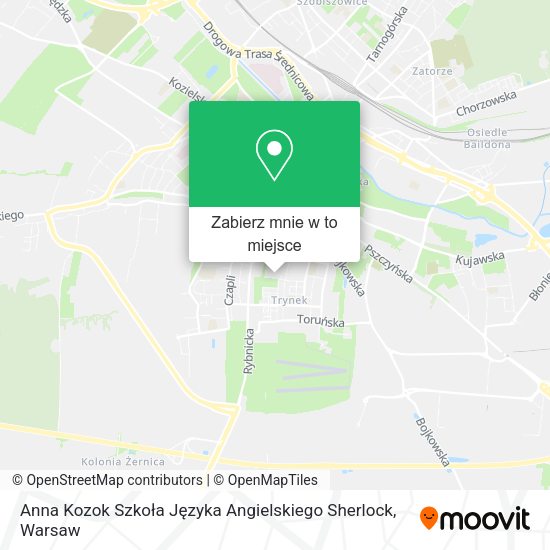 Mapa Anna Kozok Szkoła Języka Angielskiego Sherlock