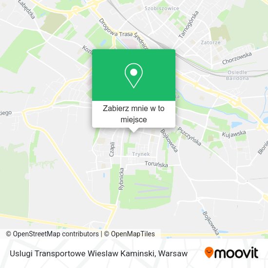 Mapa Uslugi Transportowe Wieslaw Kaminski
