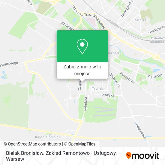 Mapa Bielak Bronisław. Zakład Remontowo - Usługowy