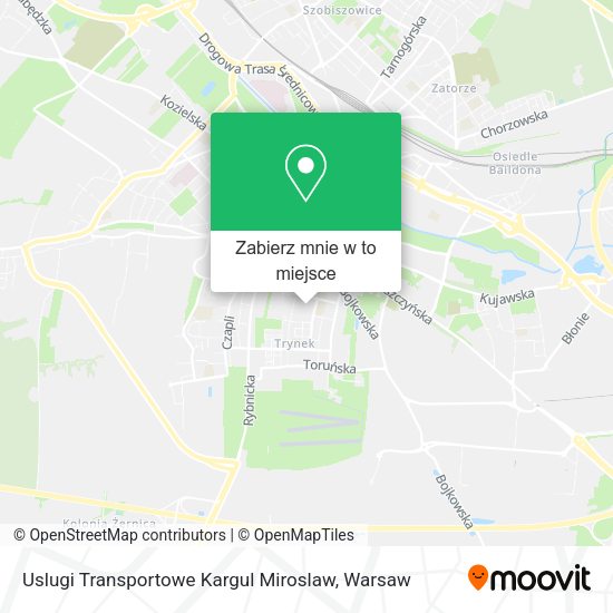 Mapa Uslugi Transportowe Kargul Miroslaw