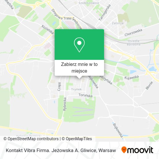 Mapa Kontakt Vibra Firma. Jeżowska A. Gliwice