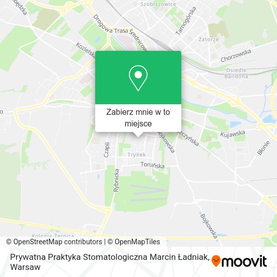 Mapa Prywatna Praktyka Stomatologiczna Marcin Ładniak