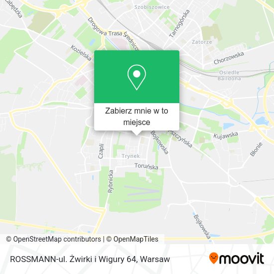 Mapa ROSSMANN-ul. Żwirki i Wigury 64