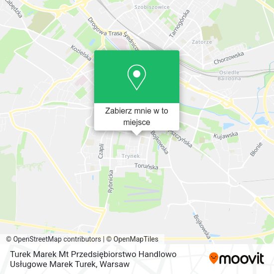 Mapa Turek Marek Mt Przedsiębiorstwo Handlowo Usługowe Marek Turek