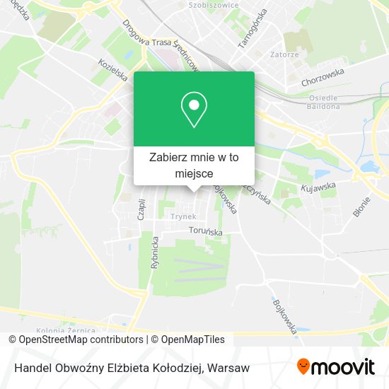 Mapa Handel Obwoźny Elżbieta Kołodziej