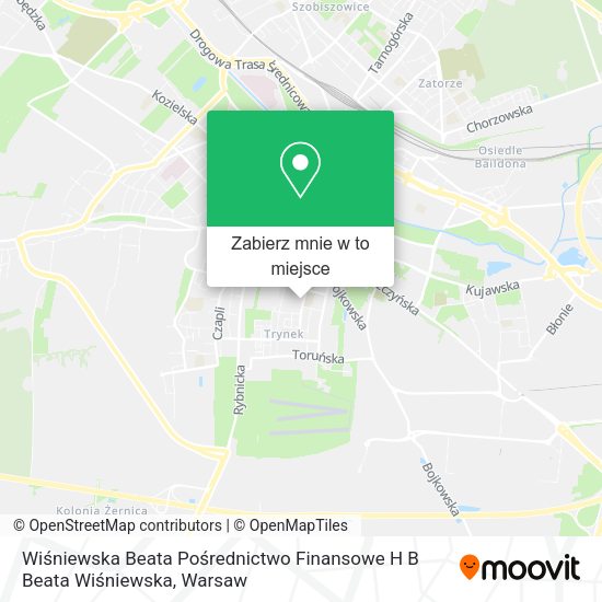 Mapa Wiśniewska Beata Pośrednictwo Finansowe H B Beata Wiśniewska