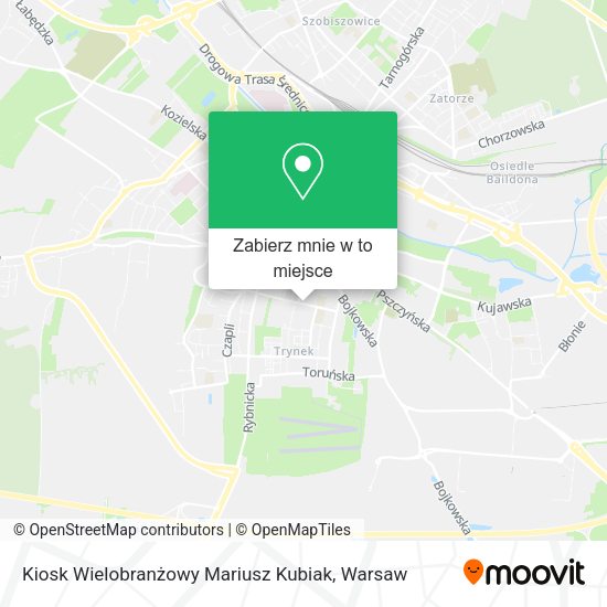 Mapa Kiosk Wielobranżowy Mariusz Kubiak