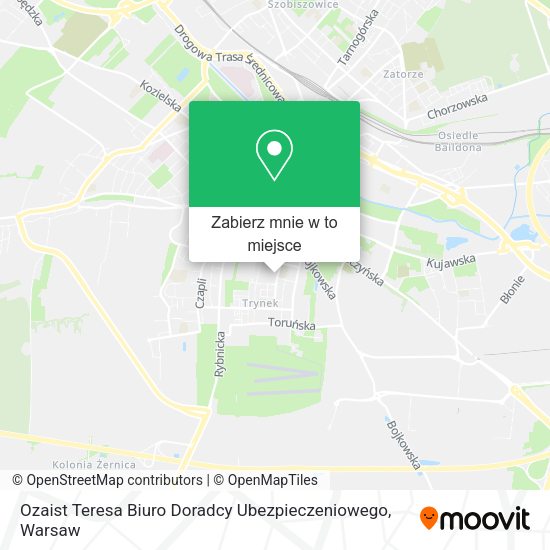 Mapa Ozaist Teresa Biuro Doradcy Ubezpieczeniowego