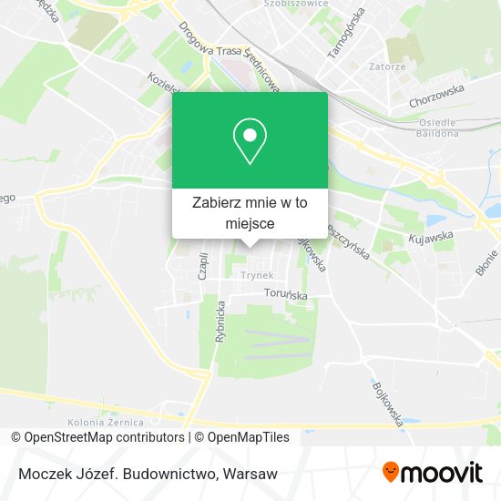 Mapa Moczek Józef. Budownictwo