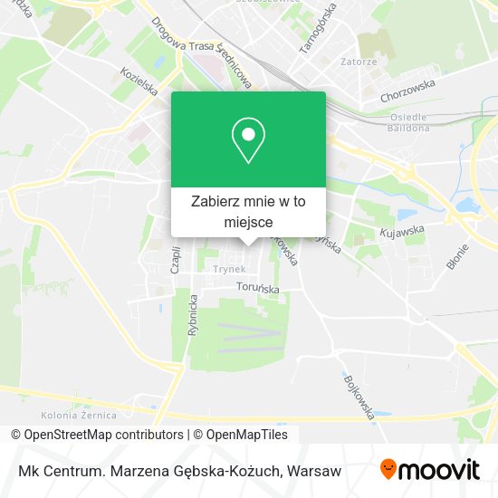 Mapa Mk Centrum. Marzena Gębska-Kożuch