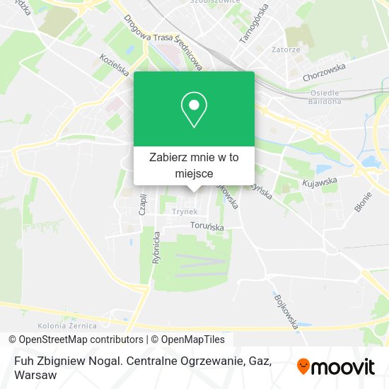 Mapa Fuh Zbigniew Nogal. Centralne Ogrzewanie, Gaz