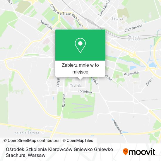 Mapa Ośrodek Szkolenia Kierowców Gniewko Gniewko Stachura