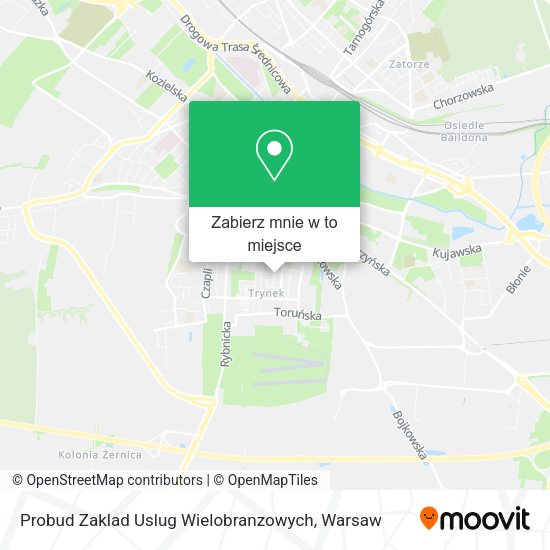 Mapa Probud Zaklad Uslug Wielobranzowych