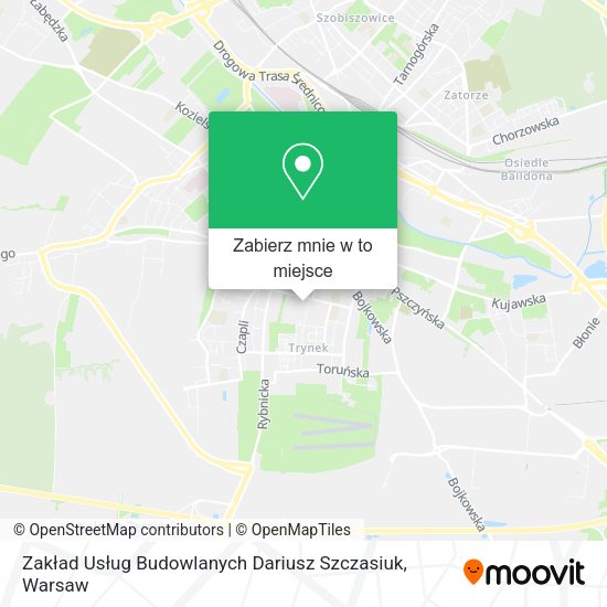 Mapa Zakład Usług Budowlanych Dariusz Szczasiuk