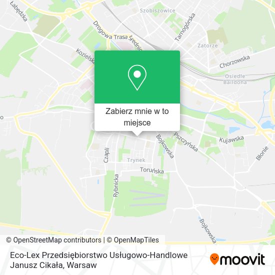 Mapa Eco-Lex Przedsiębiorstwo Usługowo-Handlowe Janusz Cikała