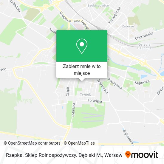 Mapa Rzepka. Sklep Rolnospożywczy. Dębiski M.