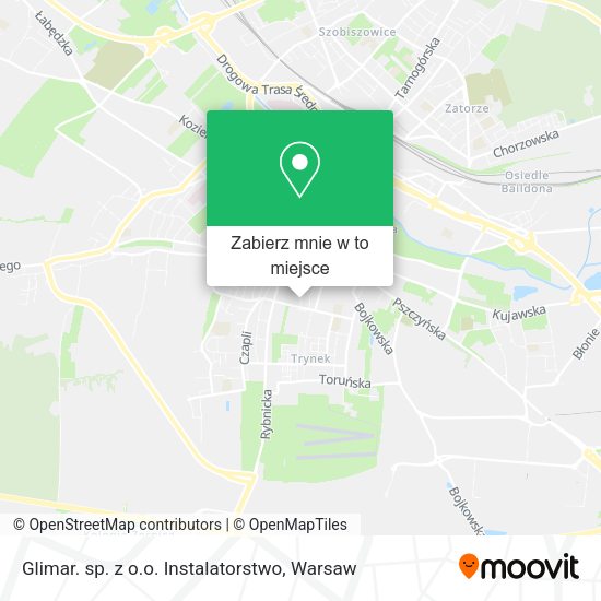 Mapa Glimar. sp. z o.o. Instalatorstwo