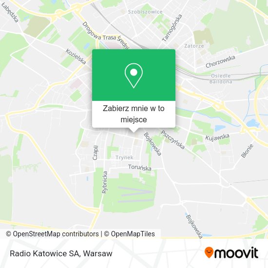 Mapa Radio Katowice SA