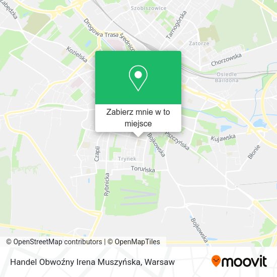 Mapa Handel Obwoźny Irena Muszyńska