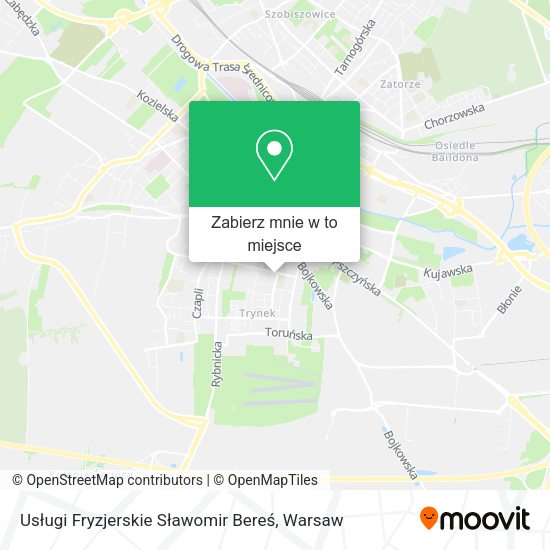 Mapa Usługi Fryzjerskie Sławomir Bereś