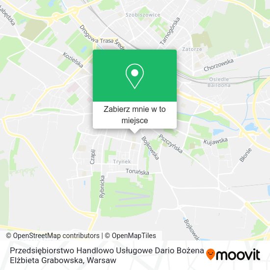 Mapa Przedsiębiorstwo Handlowo Usługowe Dario Bożena Elżbieta Grabowska