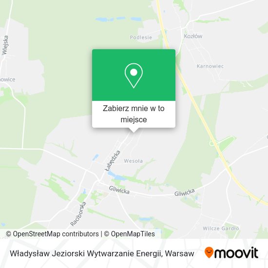 Mapa Władysław Jeziorski Wytwarzanie Energii