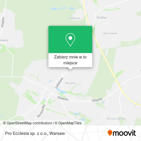 Mapa Pro Ecclesia sp. z o.o.