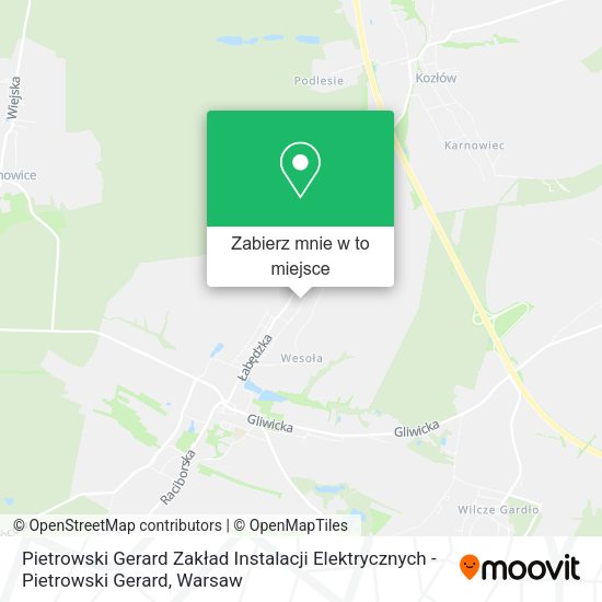 Mapa Pietrowski Gerard Zakład Instalacji Elektrycznych - Pietrowski Gerard