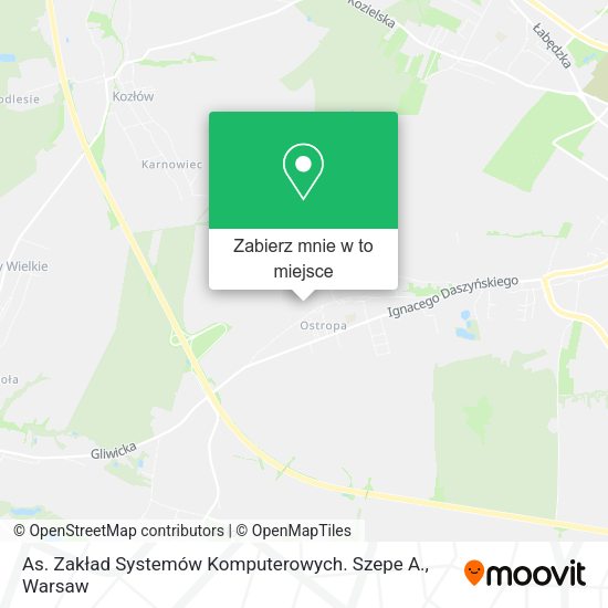 Mapa As. Zakład Systemów Komputerowych. Szepe A.