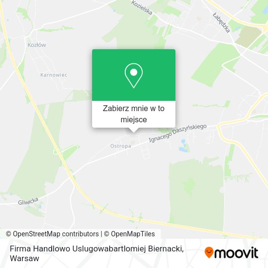 Mapa Firma Handlowo Uslugowabartlomiej Biernacki