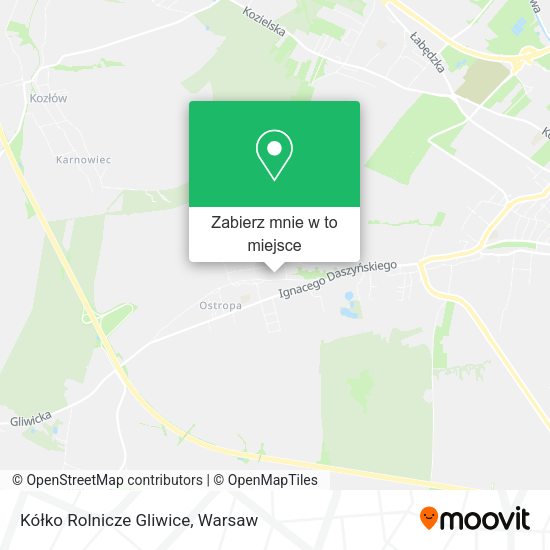 Mapa Kółko Rolnicze Gliwice