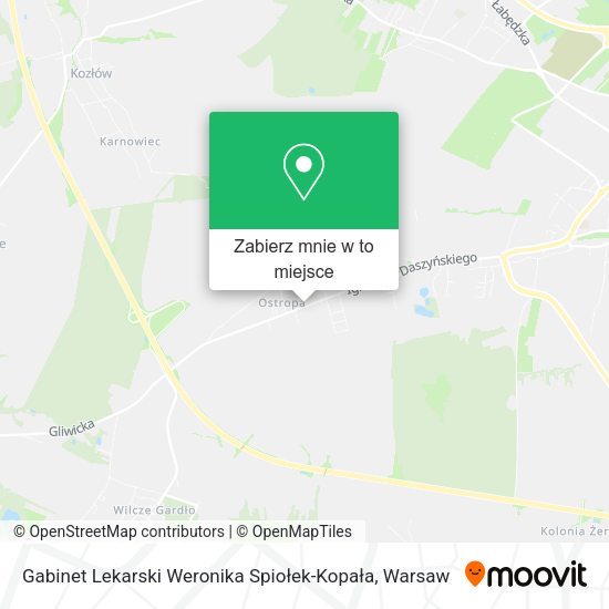 Mapa Gabinet Lekarski Weronika Spiołek-Kopała