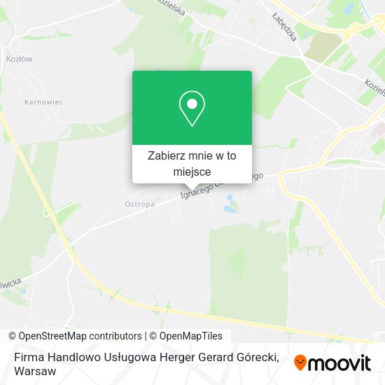 Mapa Firma Handlowo Usługowa Herger Gerard Górecki