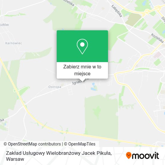 Mapa Zakład Usługowy Wielobranżowy Jacek Pikuła